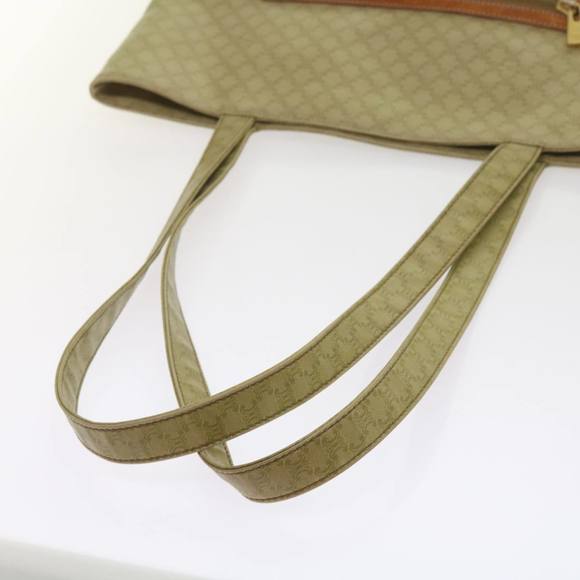 CELINE Macadam Canvas Tote Bag Beige Auth bs12760 - Picture 8 of 16